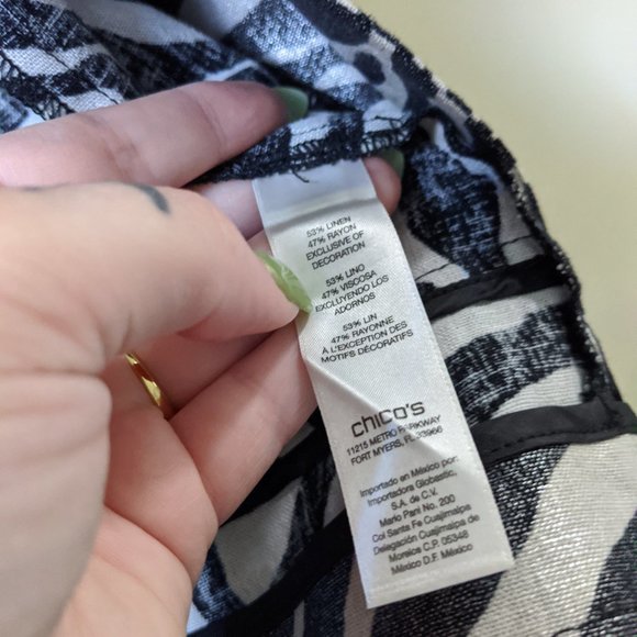 Chico's Foiled Zebra Print Vest - Picture 5 of 8